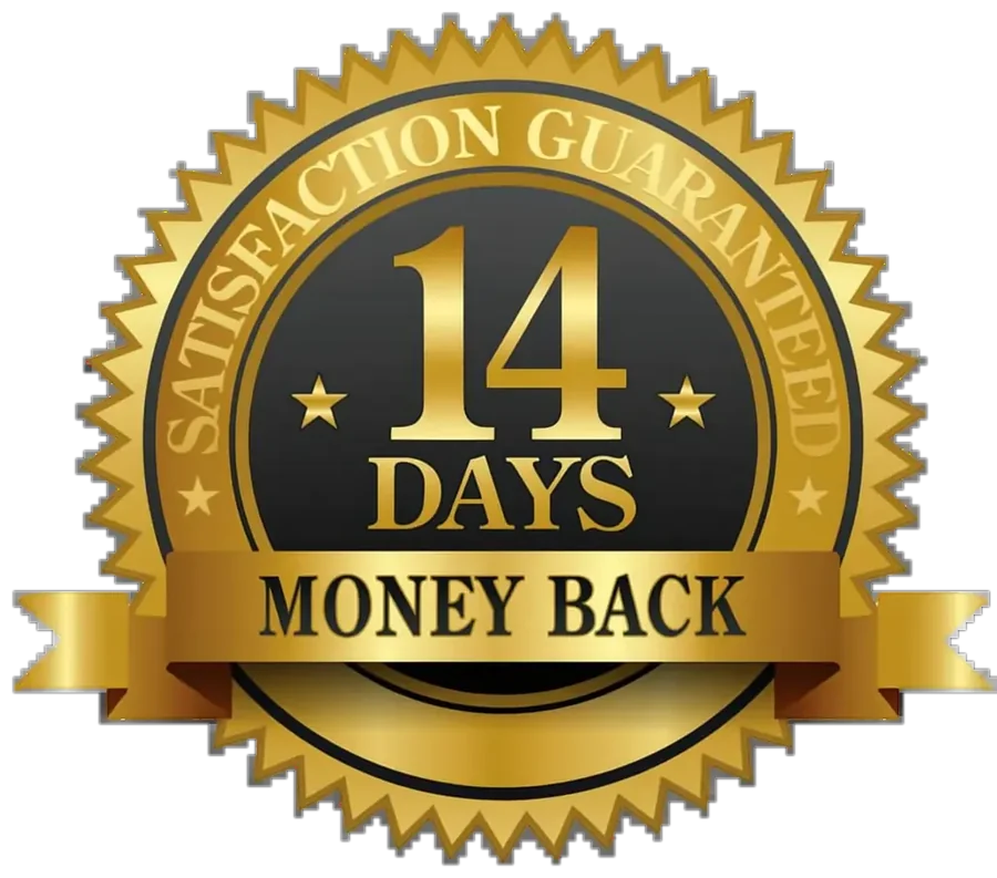 14 days money back guarantee badge